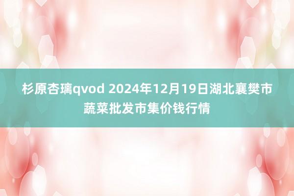 杉原杏璃qvod 2024年12月19日湖北襄樊市蔬菜批发市集价钱行情